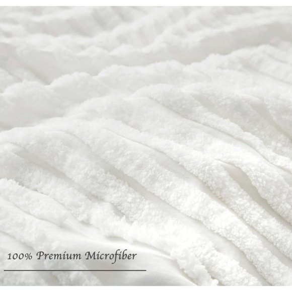 Duvet Cover King Size, 3 Pieces Boho Bedding Sets for Shabby Chic Home, Tufted a - Picture 3 of 6